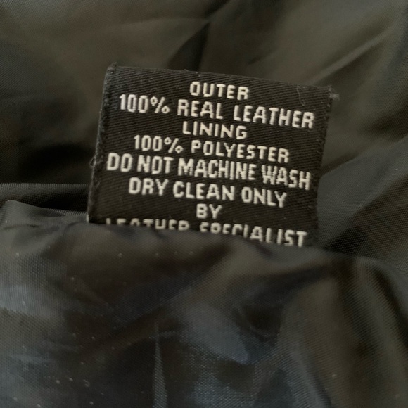 Smart Range Men's Long Sleeve Full Zip Button Black Leather Jacket 3XL - Picture 8 of 12